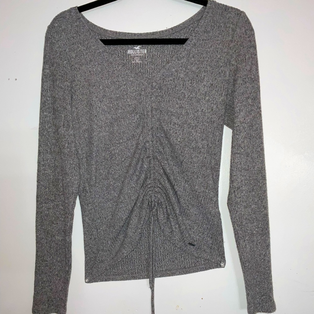 Cinched Ribbed Crop Top